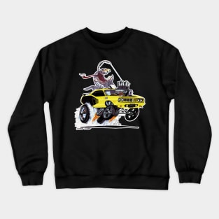 FISH TAILIN 1971 'cuda YELLOW Crewneck Sweatshirt